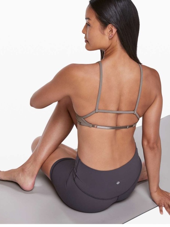 lululemon athletica Other - Lululemon Inner Glow Bra
Half Moon Ribbed Gray Size 6